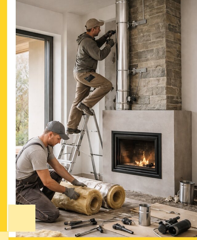 Монтаж дымоходов для каминов в Первоуральске от 15440 р. ЭриданПрв