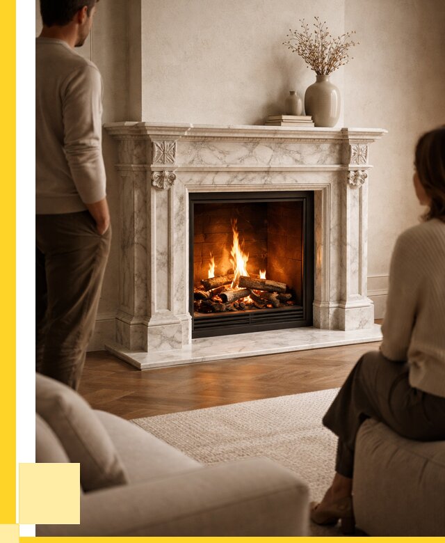 Мраморные камины под ключ в Первоуральске от 257325 р. | ЭриданПрв