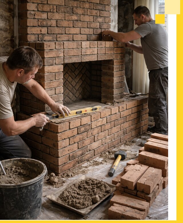 Изготовление и установка кирпичных каминов в Первоуральске