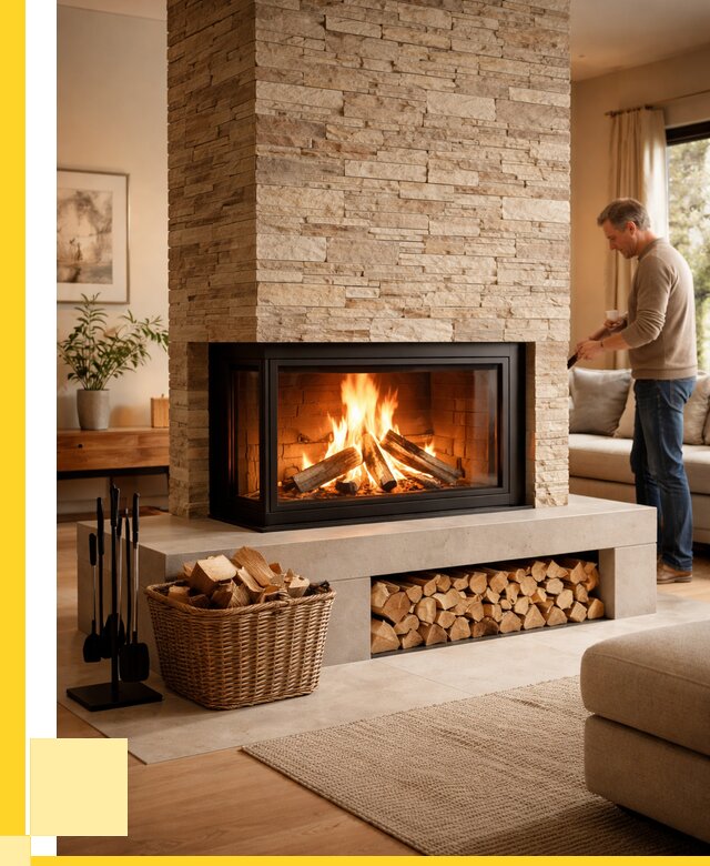 Дровяной камин под ключ в Первоуральске от 205860 р. | ЭриданПрв