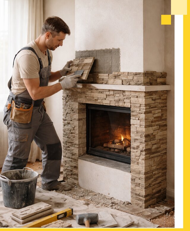 Изготовление и монтаж каминов для дома под ключ в Первоуральске