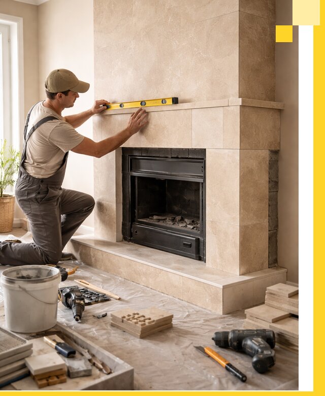 Установка и монтаж каминов в частном доме под ключ в Первоуральске