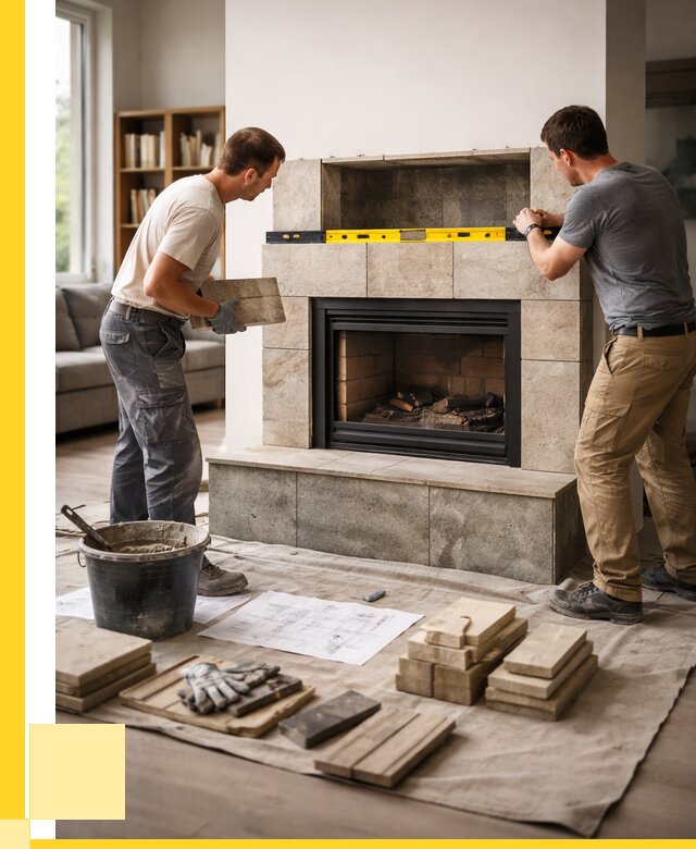 Монтаж каминов и установка в Первоуральске от 46319 р. | ЭриданПрв