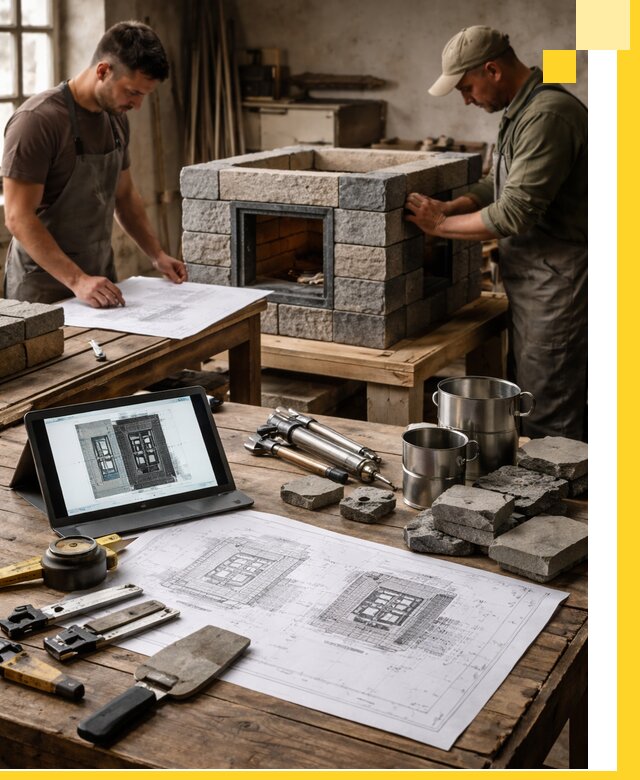 Разработка проектов печей с согласованием и монтажом в Первоуральске