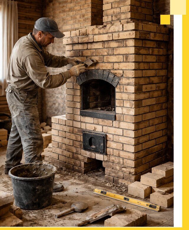 Кирпичные печи под ключ в Первоуральске: проектирование и кладка