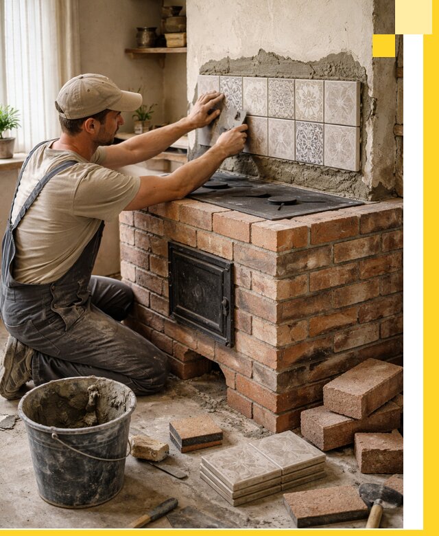 Печи с плитой на заказ монтаж гарантия и сервис в Первоуральске