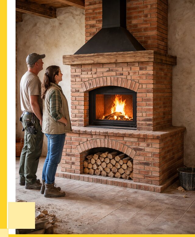 Печи камины из кирпича в Первоуральске от 123516 р. | ЭриданПрв