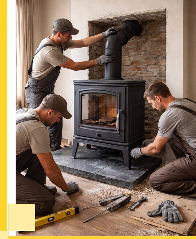 Монтаж печи камина в частном доме в Первоуральске от 25733 р. | ЭриданПрв