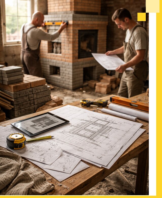 Проекты печей и каминов с индивидуальным дизайном в Первоуральске