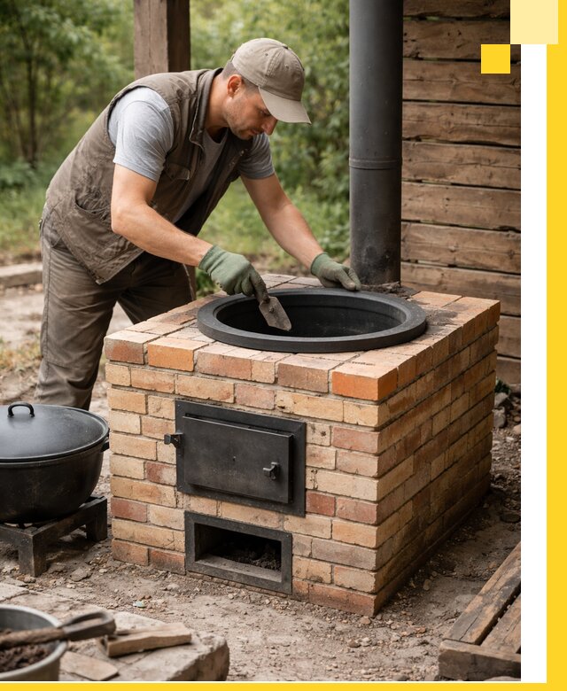 Изготовление и установка печей для казана в Первоуральске под ключ