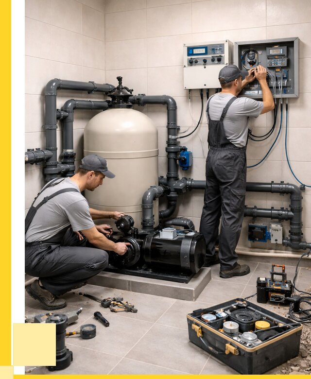 Монтаж оборудования для бассейнов в Первоуральске от 41172 р. | ЭриданПрв