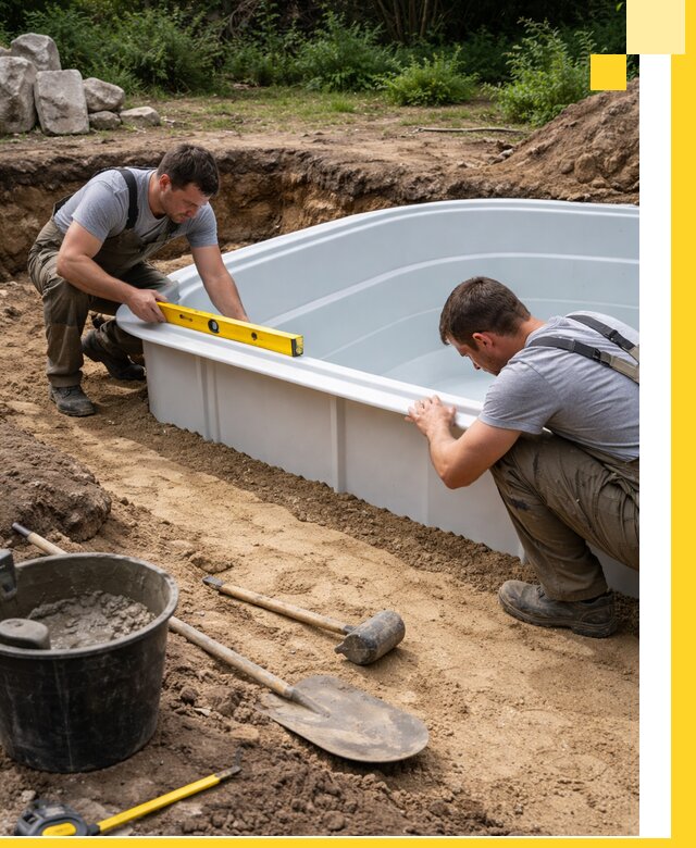 Производство и установка пластиковых бассейнов в Первоуральске под ключ