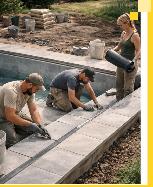 Строительство и монтаж уличных бассейнов под ключ в Первоуральске