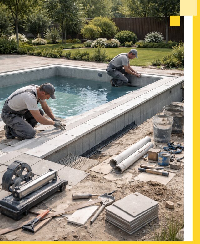 Строительство открытых бассейнов под ключ в Первоуральске профессионально