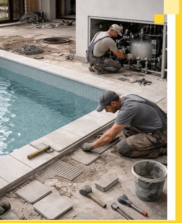 Строительство и монтаж бассейнов в коттедже в Первоуральске