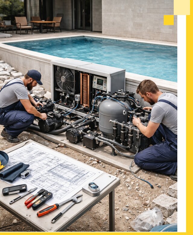 Проектирование и монтаж бассейнов с подогревом в Первоуральске