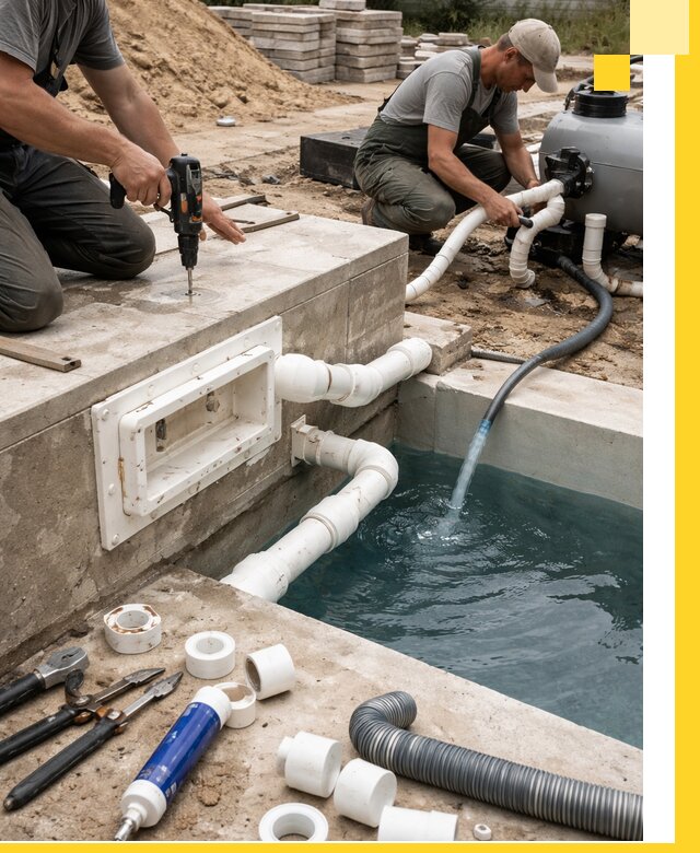 Строительство скиммерных бассейнов под ключ в Первоуральске