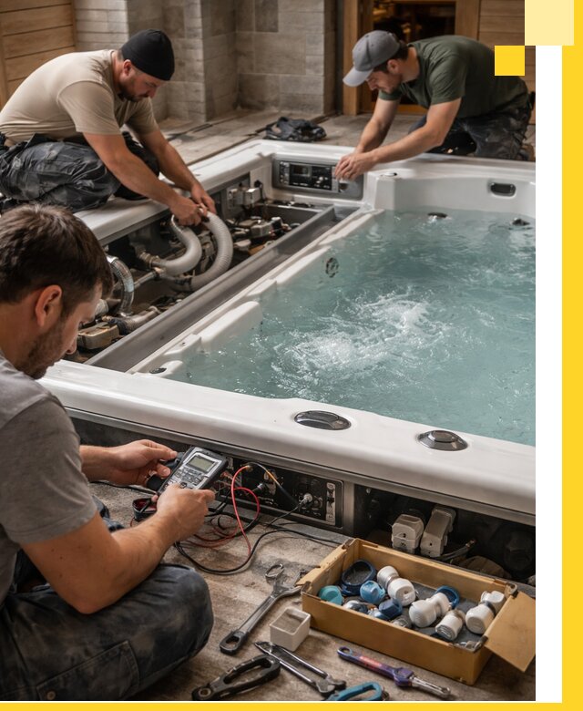 Гидромассажные бассейны под ключ в Первоуральске, дизайн и монтаж