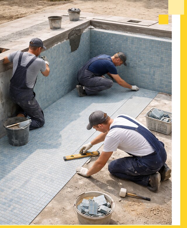 Укладка и установка плитки для бассейнов под ключ в Первоуральске