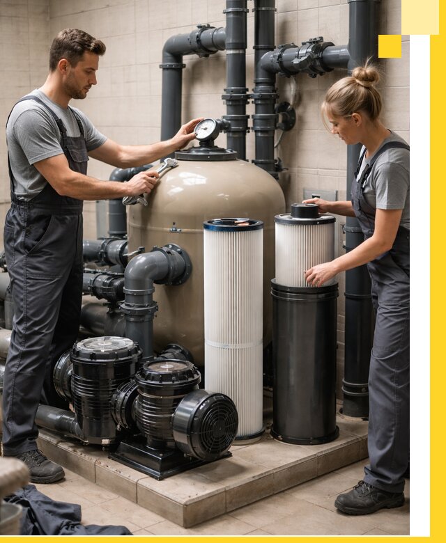 Фильтры и системы фильтрации для бассейнов в Первоуральске