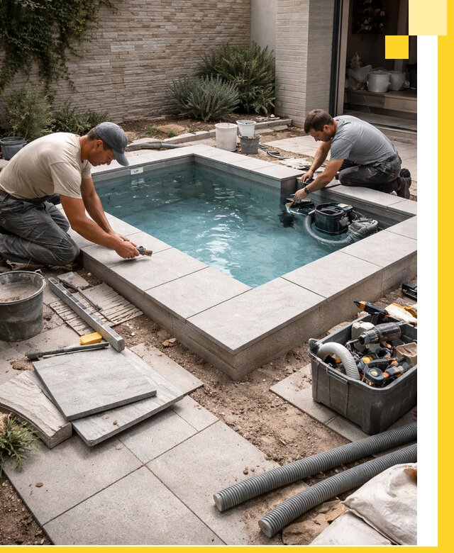 Мини бассейны под ключ в Первоуральске, дизайн и установка