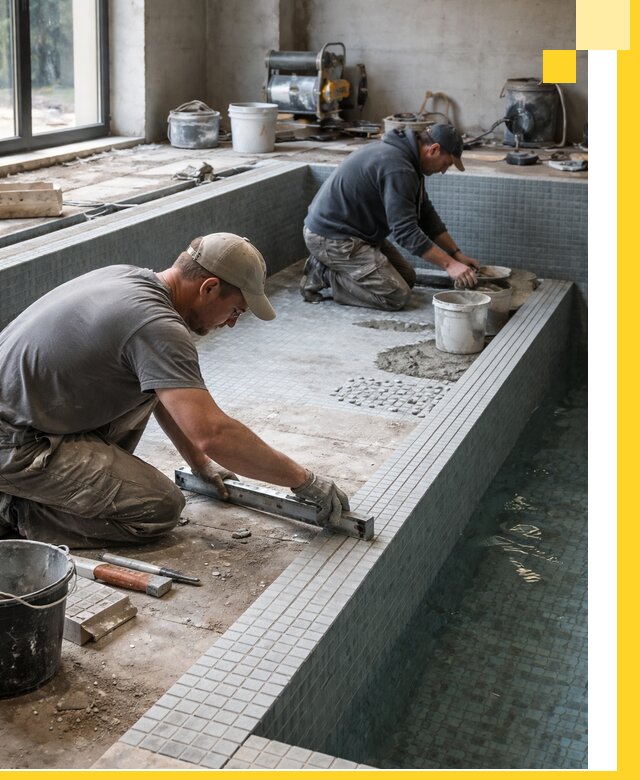 Строительство бассейна в частном доме в Первоуральске под ключ