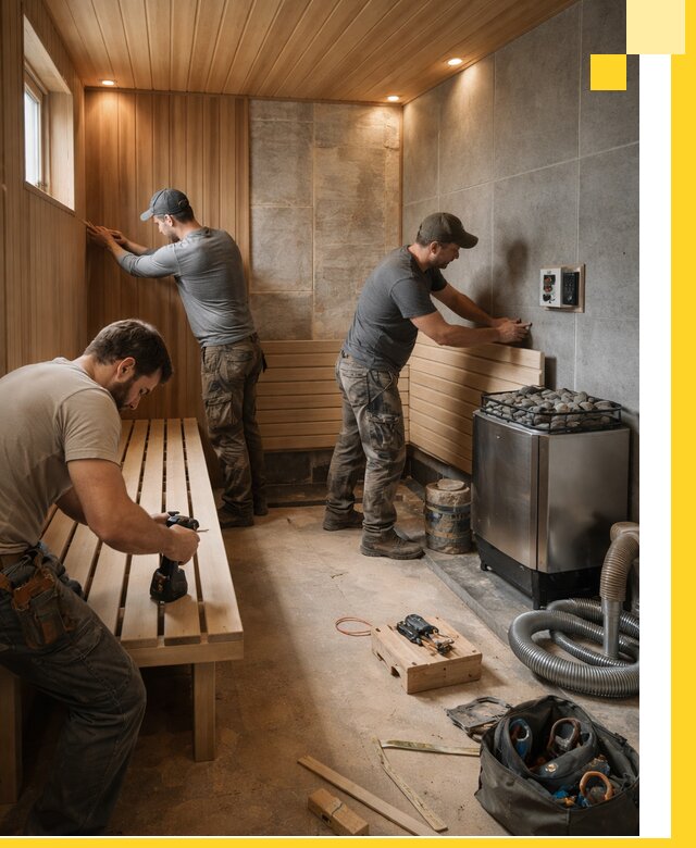 Сауны под ключ в Первоуральске, проектирование, строительство, отделка