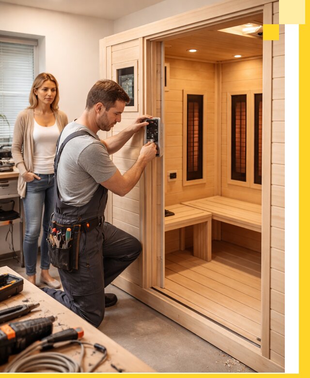 Инфракрасные сауны под ключ в Первоуральске продажа и установка