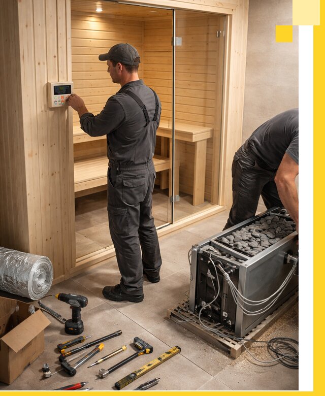 Поставка, установка и монтаж электрических саун в Первоуральске