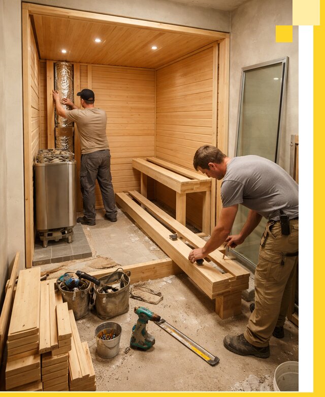 Проектирование и установка домашних саун под ключ в Первоуральске