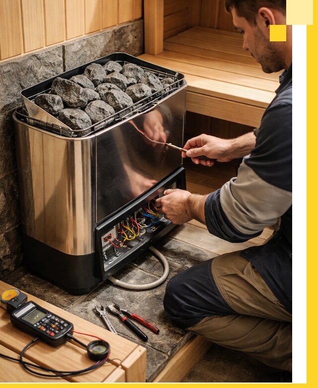 Продажа и установка электрокаменок для саун в Первоуральске