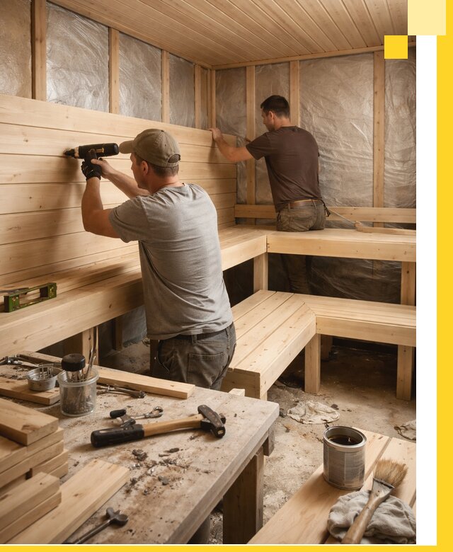 Профессиональная отделка бань и саун под ключ в Первоуральске