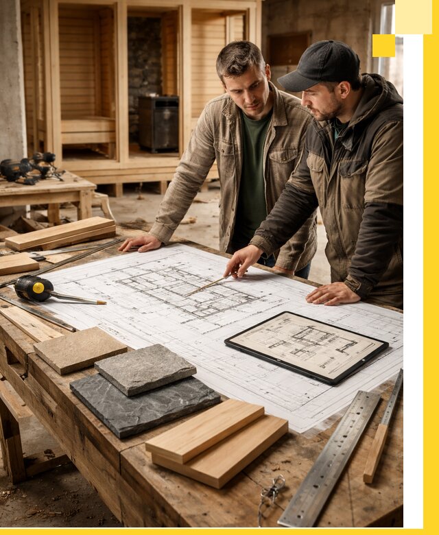 Проекты бань под ключ и планы строительства в Первоуральске