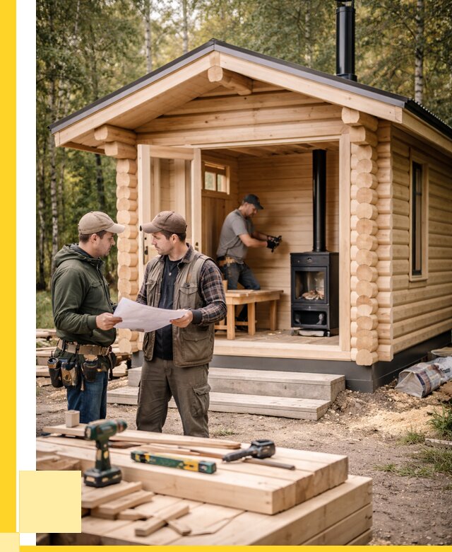 Монтаж бань под ключ в Первоуральске — от 205860 р. | ЭриданПрв