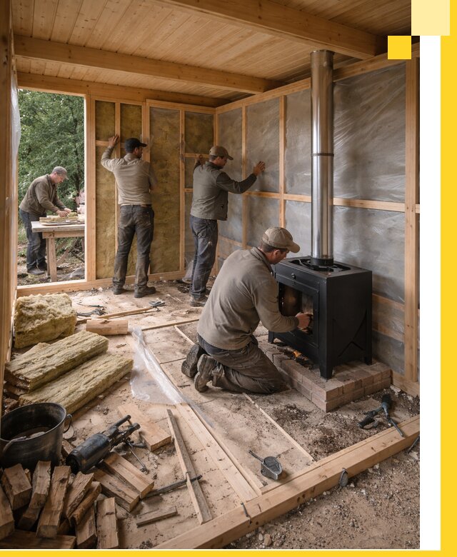 Профессиональный монтаж бань под ключ в Первоуральске для дома