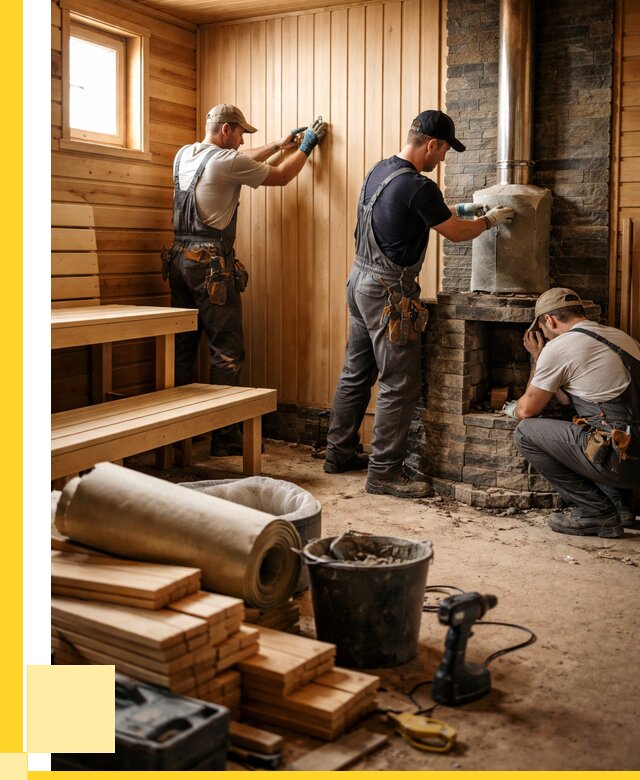 Ремонт бань под ключ в Первоуральске от 46319 р. | ЭриданПрв