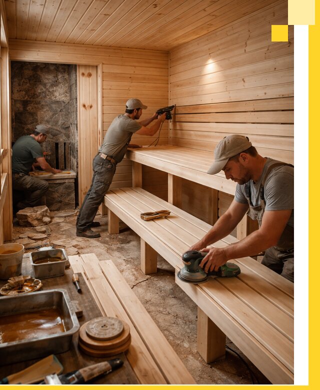 Профессиональная отделка бань в Первоуральске под ключ, с гарантией