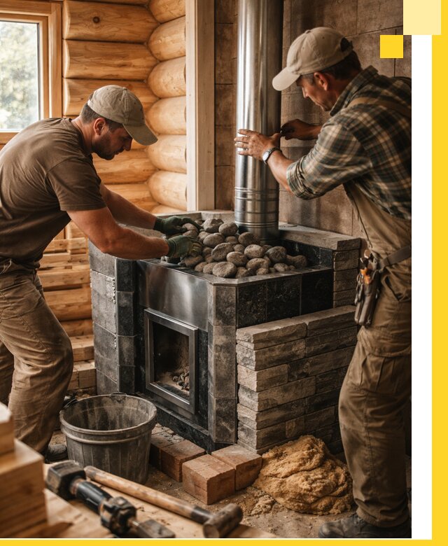 Строительство и отделка русских бань под ключ в Первоуральске