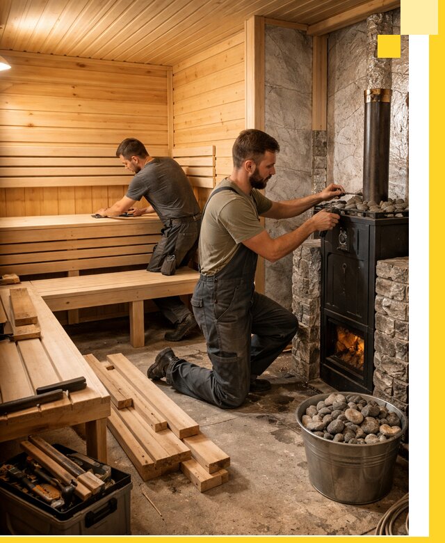 Дизайн и строительство интерьеров бань под ключ в Первоуральске