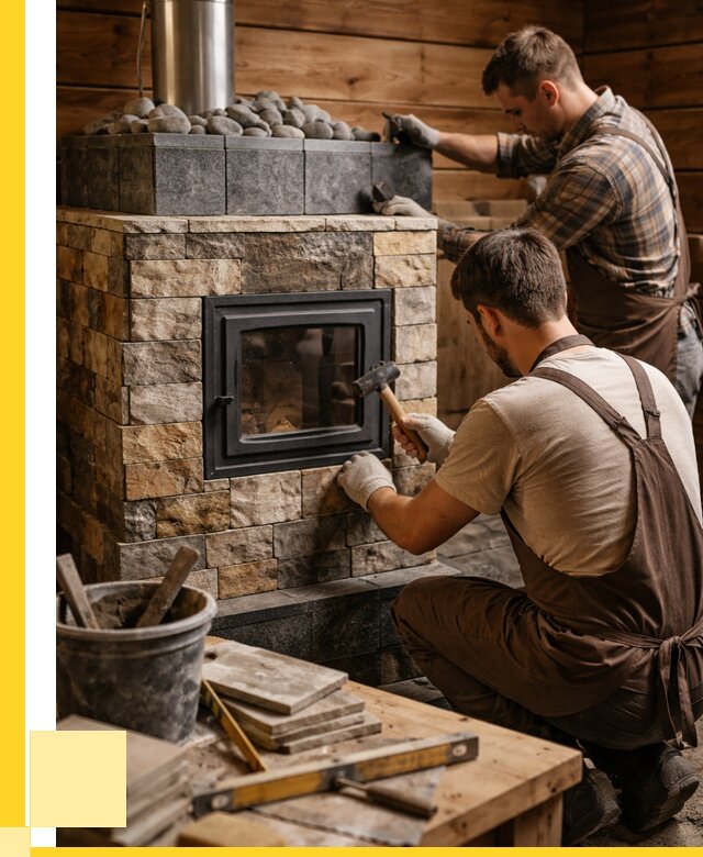 Облицовка банной печи в Первоуральске от 15440 р. | ЭриданПрв