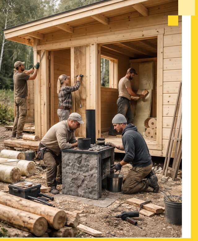 Купить баню под ключ в Первоуральске строительство монтаж отделка