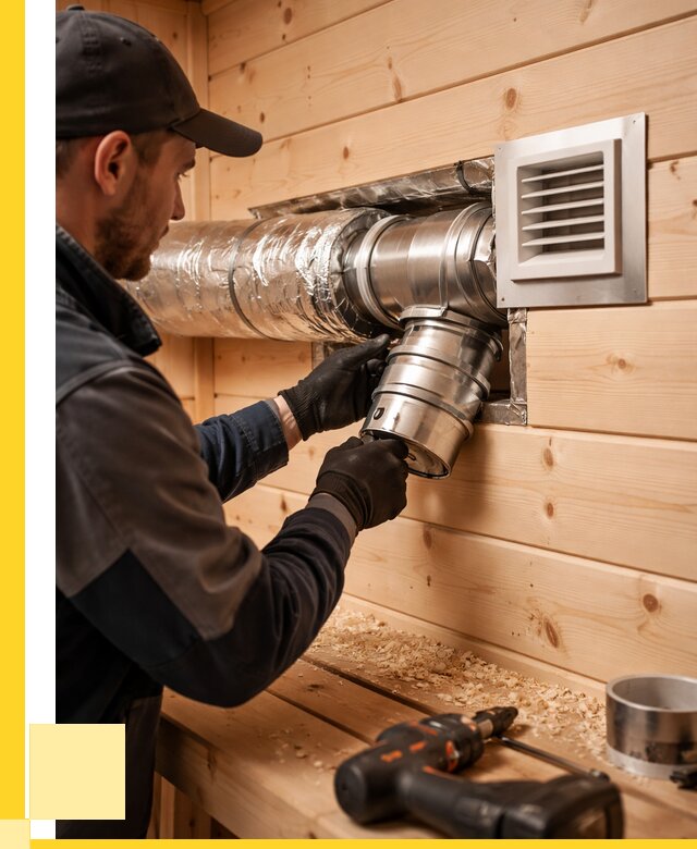 Монтаж вентиляции бани в Первоуральске от 12352 р. | ЭриданПрв