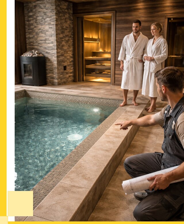 Проект бани с бассейном под ключ в Первоуральске от 66905 р. | ЭриданПрв