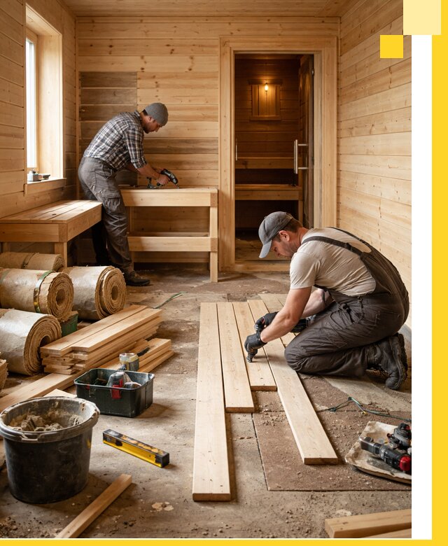 Индивидуальный проект бани с комнатой отдыха под ключ в Первоуральске