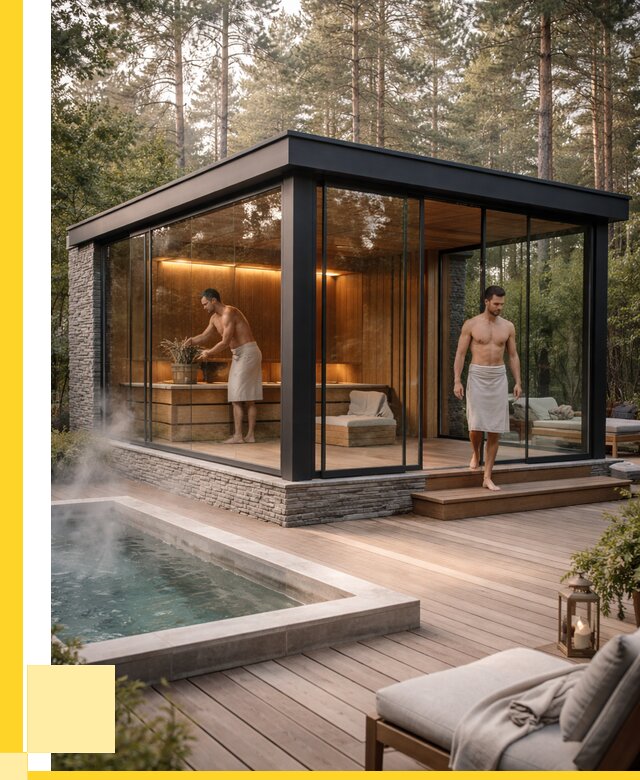 Стеклянные бани и двери в Первоуральске от 463185 р. | ЭриданПрв