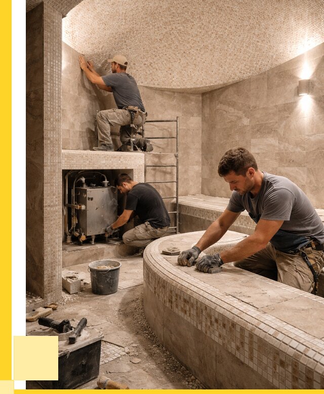 Монтаж хамамов под ключ в Первоуральске от 257325 р. ЭриданПрв