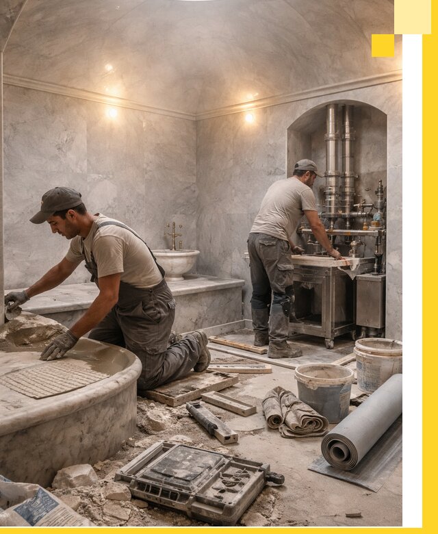 Строительство турецких бань хаммам под ключ в Первоуральске