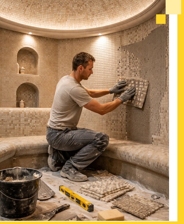 Устройство и монтаж домашнего хамама под ключ в Первоуральске