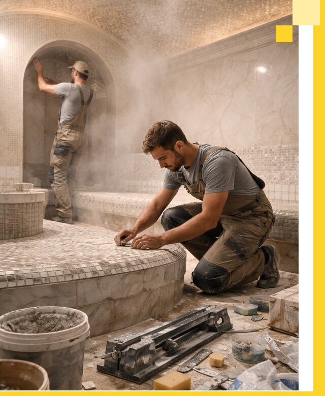 Профессиональный дизайн хамама и SPA под ключ в Первоуральске