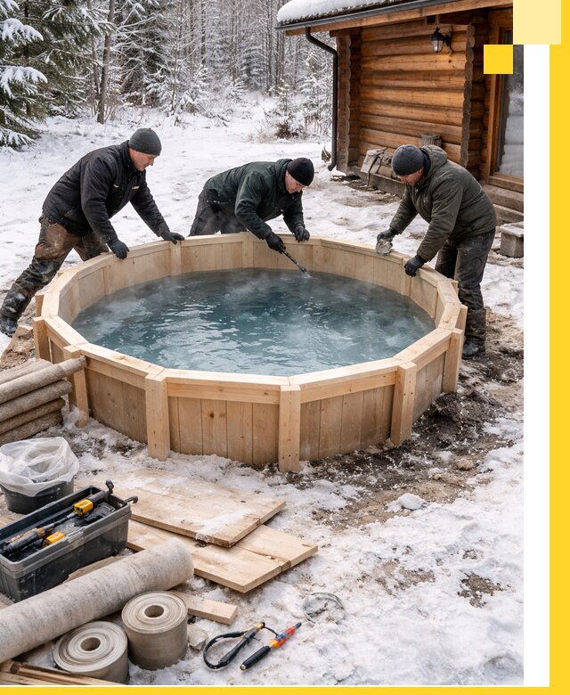 Изготовление и установка ледяных купелей под ключ в Первоуральске